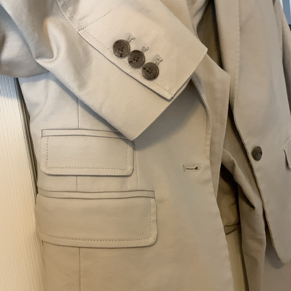Banana Republic Cotton beige blazer with matching pants -Like new - Picture 4 of 5